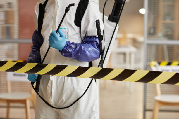 Professional Biohazard Cleanup technician working in Evansville, WI